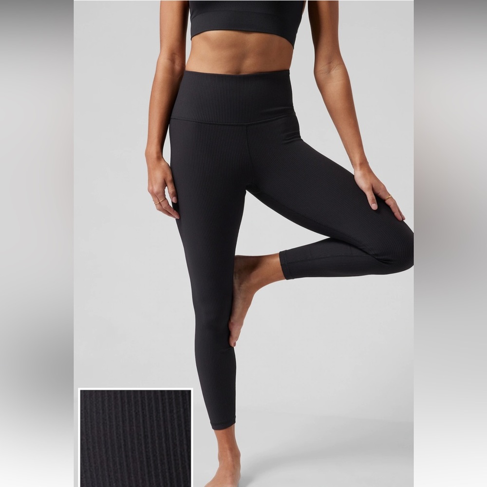 Athleta Elevation Rib 7/8 Tight Large Petite Black